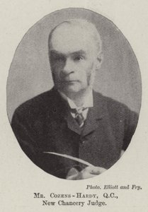 Il signor Cozens-Hardy, QC, nuovo giudice della cancelleria da English Photographer