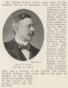 Mr E B Faber, nuovo deputato per Andover