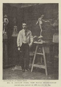 Mr E Onslow Ford, nuovo accademico reale da English Photographer