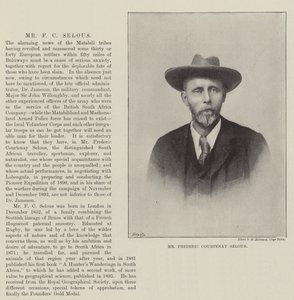 Il Signor Frederic Courtenay Selous da English Photographer