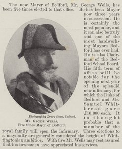 Mr George Wells, cinque volte sindaco di Bedford da English Photographer
