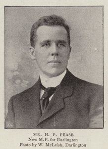 Mr H P Pease da English Photographer