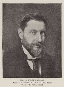 Il signor H Rider Haggard, gli autori del nostro nuovo serial da English Photographer