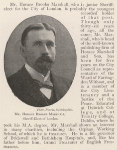 Mr Horace Brooks Marshall, sceriffo eletto di Londra da English Photographer