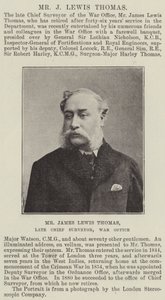 Il signor James Lewis Thomas, ex capo geometra, Ministero della Guerra