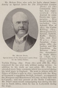 Il signor Melton Prior, artista speciale di The Illustrated London News per il Durbar indiano da English Photographer