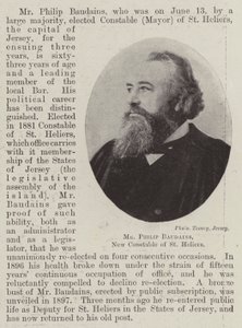 Mr Philip Baudains, nuovo constable di St Heliers da English Photographer