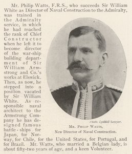 Il Signor Philip Watts, nuovo Direttore della Costruzione Navale da English Photographer