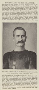Il signor Ronald Maclean, di East London, Cape Colony, medaglia Albert (prima classe) per il salvataggio di vite