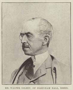 Il signor Walter Gilbey, di Elsenham Hall, Essex da English Photographer