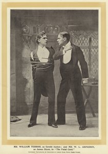 Mr William Terriss, come Gerald Austen; e Mr W L Abingdon, come James Dixon, in The Fatal Card