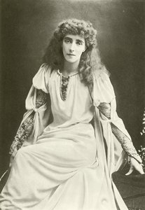 Mrs Beerbohm Tree come Ofelia (incisione) da English Photographer