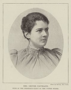 Mrs Grover Cleveland, moglie del Presidente eletto degli Stati Uniti da English Photographer