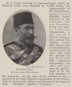 Muzaffer Pasha, nuovo governatore del Libano