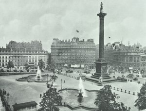 Colonna di Nelson, Trafalgar Square: vista sud-est, 1895 da English Photographer
