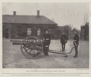 Nuovo cannone da 15 libbre per la Royal Field Artillery da English Photographer