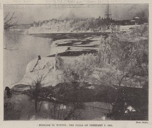 Niagara in inverno, le cascate il 7 febbraio 1901 da English Photographer
