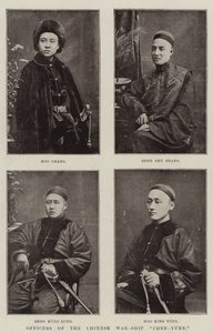 Ufficiali della Nave da Guerra Cinese Chen-Yuen da English Photographer