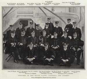 Ufficiali dello yacht reale Victoria e Albert da English Photographer