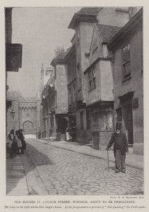 Vecchie case in Church Street, Windsor, in procinto di essere demolite da English Photographer
