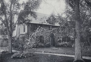 Old Manse, Salem, Massachusetts, casa di Nathaniel Hawthorne (foto b/n) da English Photographer