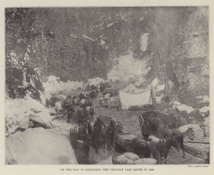 Sulla Strada per Klondike, il Percorso del Passo Chilcoot nel 1898 da English Photographer