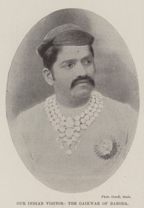Il nostro visitatore indiano, il Gaikwar di Baroda