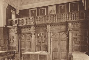 Oxford: Jesus College, Lo Schermo della Sala, c 1610 da English Photographer