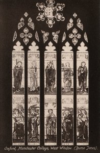 Oxford, Manchester College, Finestra Ovest, Burne Jones da English Photographer