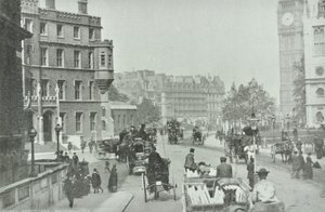 Parliament Square, Westminster LB: Broad Sanctuary vista verso Parliament Square, 1896 da English Photographer