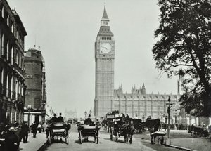 Parliament Square: vista verso Bridge Street, 1895 da English Photographer