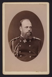 Ritratto, Zar Alessandro III di Russia (foto in b/n) da English Photographer