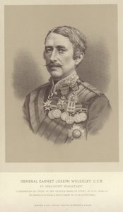 Ritratto del Generale Garnet Joseph Wolseley da English Photographer