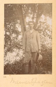 Ritratto di Richard Meinertzhagen di Bailey, in fotografie indiane di F.M. Bailey 1900-03