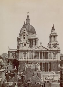 Cartolina del fronte ovest della Cattedrale di St Paul da English Photographer