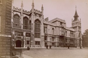 Cartolina con la biblioteca dell