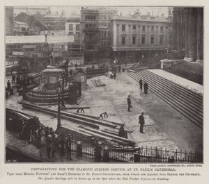Preparativi per il servizio del Giubileo di Diamante nella Cattedrale di St Paul
