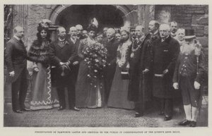 Presentazione del Castello e dei Giardini di Tamworth al pubblico in commemorazione del lungo regno della Regina, 27 maggio 1899