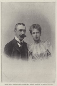 Principe Ernesto di Hohenlohe-Langenburg e Principessa Alexandra di Sassonia-Coburgo-Gotha da English Photographer
