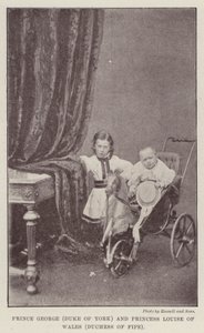 Il Principe Giorgio (Duca di York) e la Principessa Luisa del Galles (Duchessa di Fife) da English Photographer