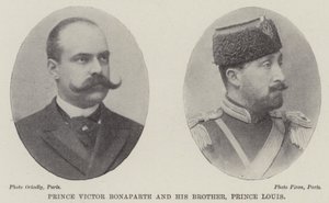 Il principe Victor Bonaparte e suo fratello, il principe Louis da English Photographer