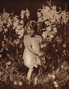 La principessa Elisabetta in giardino da English Photographer