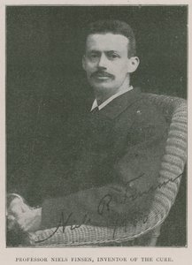 Professor Niels Finsen, inventore della cura della luce da English Photographer