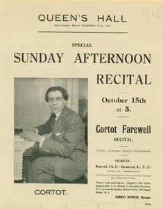 Programma del recital d