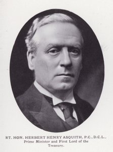 Uomini prominenti di Londra: Onorevole Herbert Henry Asquith da English Photographer
