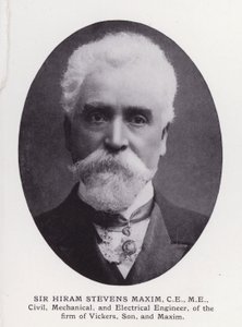 Uomini prominenti di Londra: Sir Hiram Stevens Maxim da English Photographer