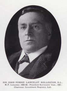 Uomini prominenti di Londra: Sir John Fowke Lancelot Rolleston da English Photographer