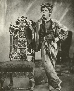 Ragazzo della scuola dei poveri nel 1860