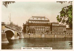 Fotografie reali, c.1939: Teatro Nazionale, Praga