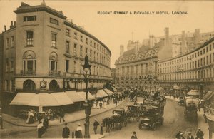 Regent Street e Piccadilly Hotel, Londra